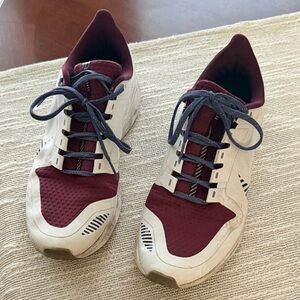 Nike Burgundy and White Women's Sneakers